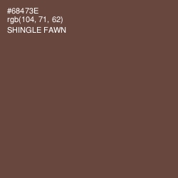 #68473E - Shingle Fawn Color Image
